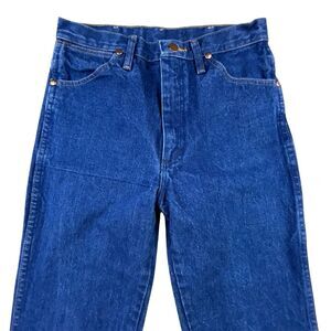 Vintage Wrangler Jeans Mens 30x36 Blue Medium Wash Cowboy Cut Slim Fit Western